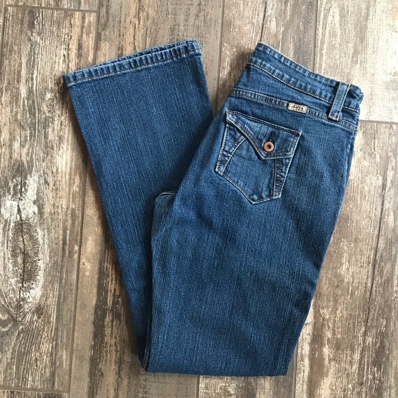 Levi’s retro patchwork flap back pocket bootcut jeans size 6 - Picture 2 of 9